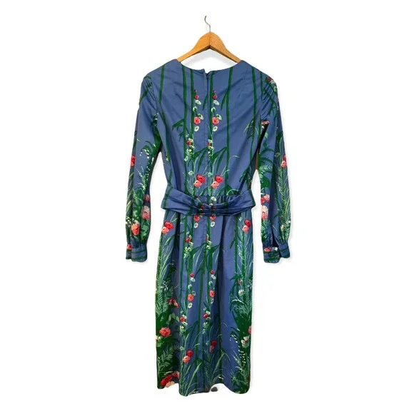 Vintage 60's Posh by Jay Anderson Women's US Sz 2 ES Multicolor Floral Mod Retro - Picture 2 of 8